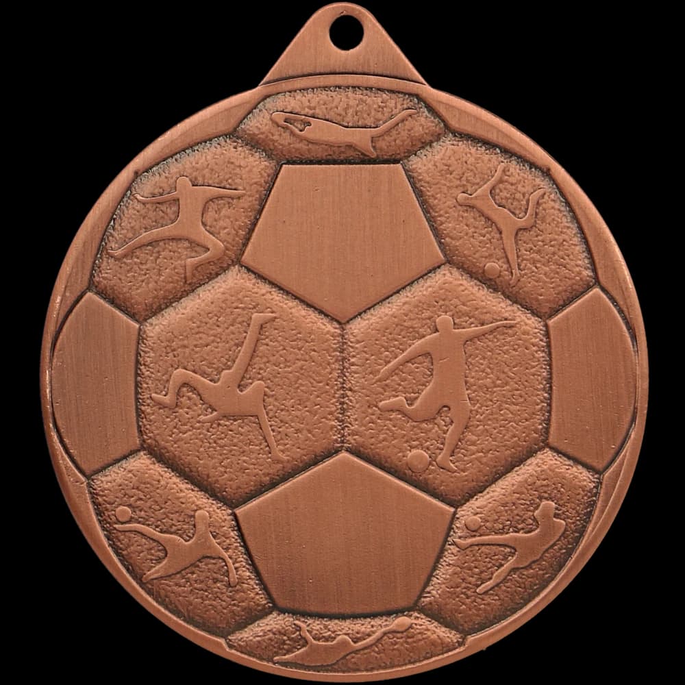Bronze medal - football - steel medal