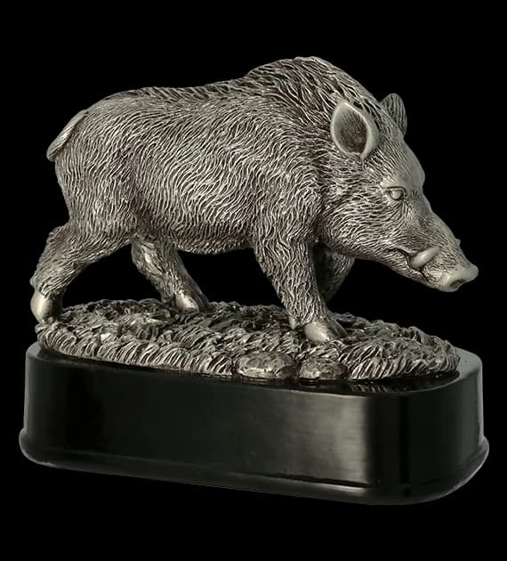 Cast figurine - wild boar