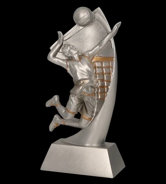 Cast figurine - volleyball