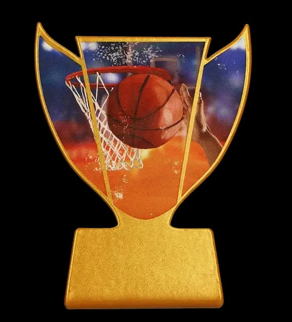 Metal trophy - Basketball