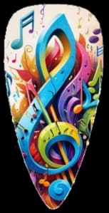 Sticker - music, 33 pcs