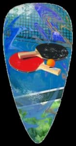 Sticker - table tennis, 33 pcs