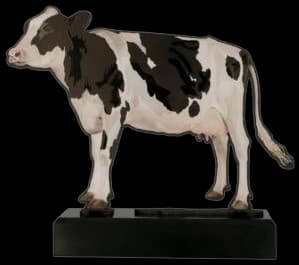 Metal trophy with marble base - Basketball