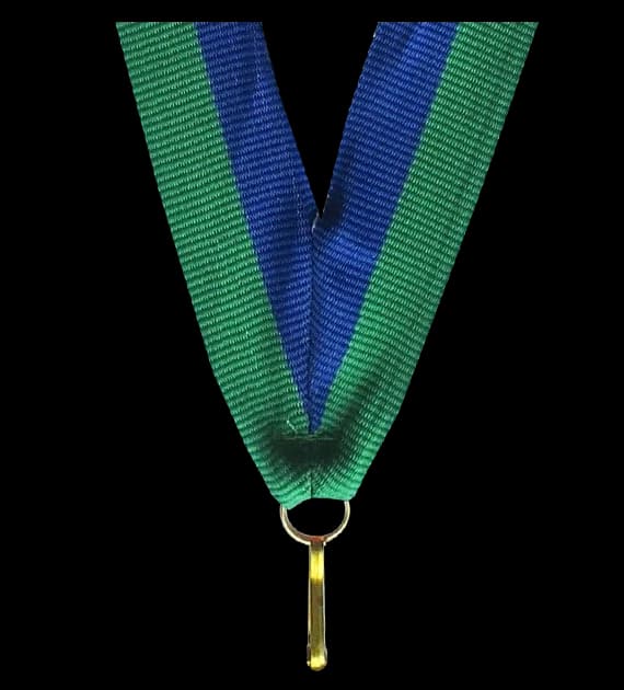 Ribbon 22 mm - blue-green