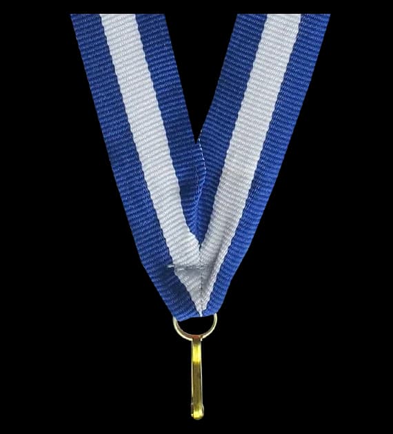 Ribbon 22 mm - blue-white-blue