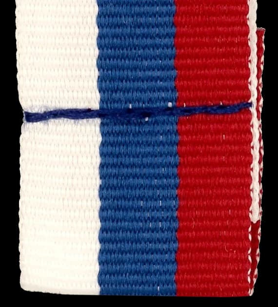 Ribbon 20 mm - without carabiner - white-blue-red