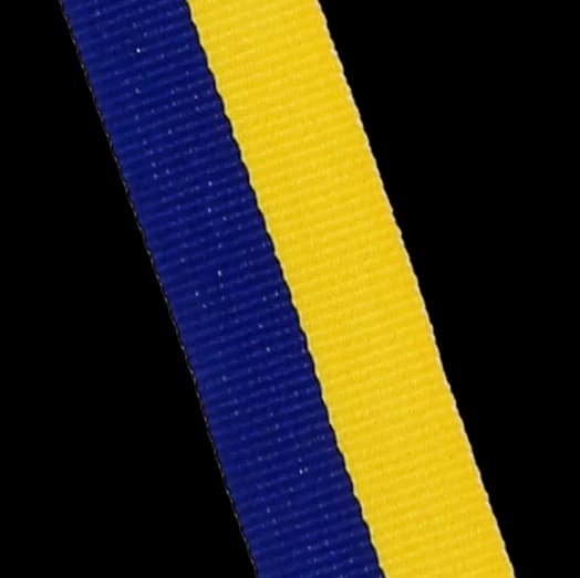 Ribbon 20 mm - without carabiner - yellow-blue