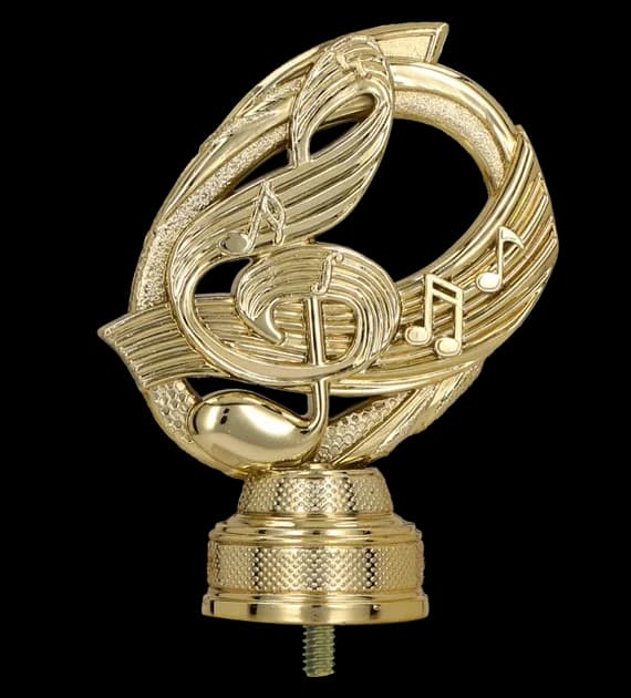Plastic figurine - gold - music