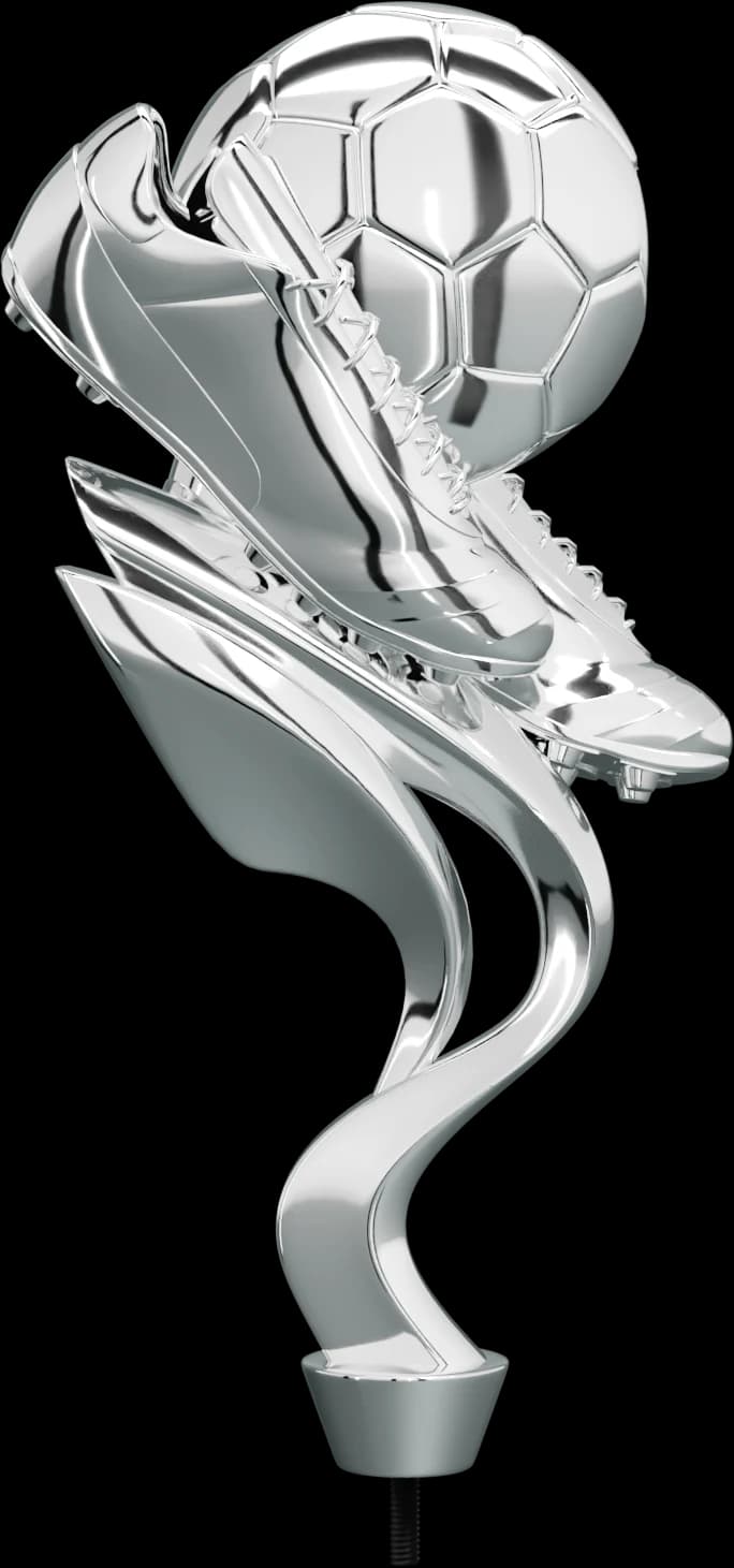 Plastic figurine, silver - FOOTBALL