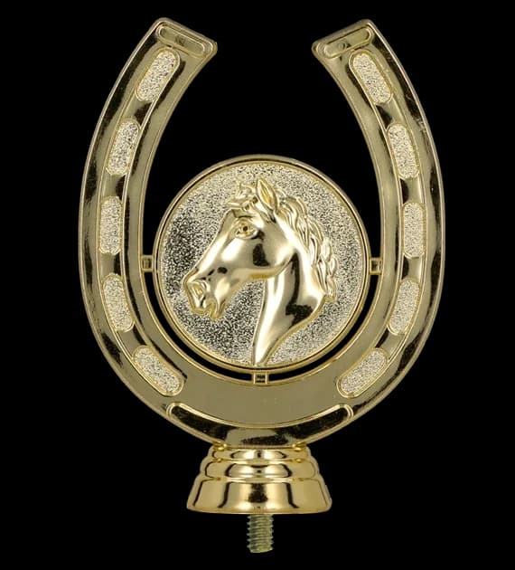 Plastic figurine - horse - horseshoe