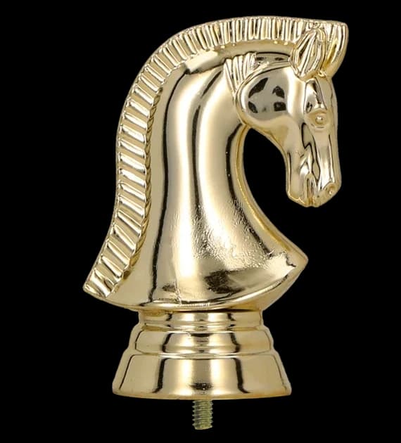 Plastic figurine - chess - horse head