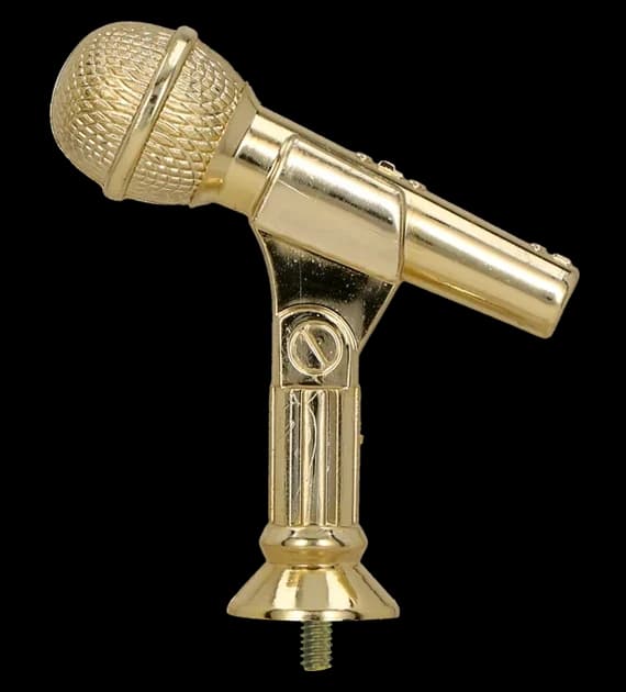 Plastic figurine - microphone