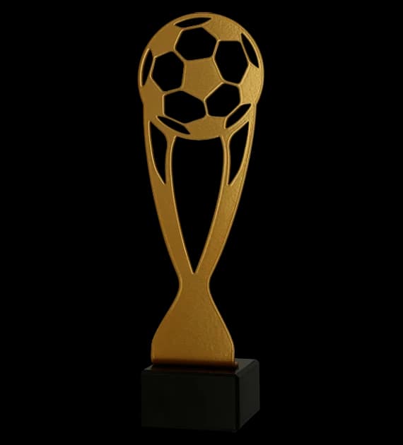 Metal trophy with marble base - Football players