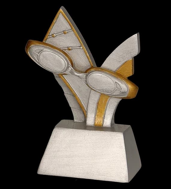 Cast figurine - swimming