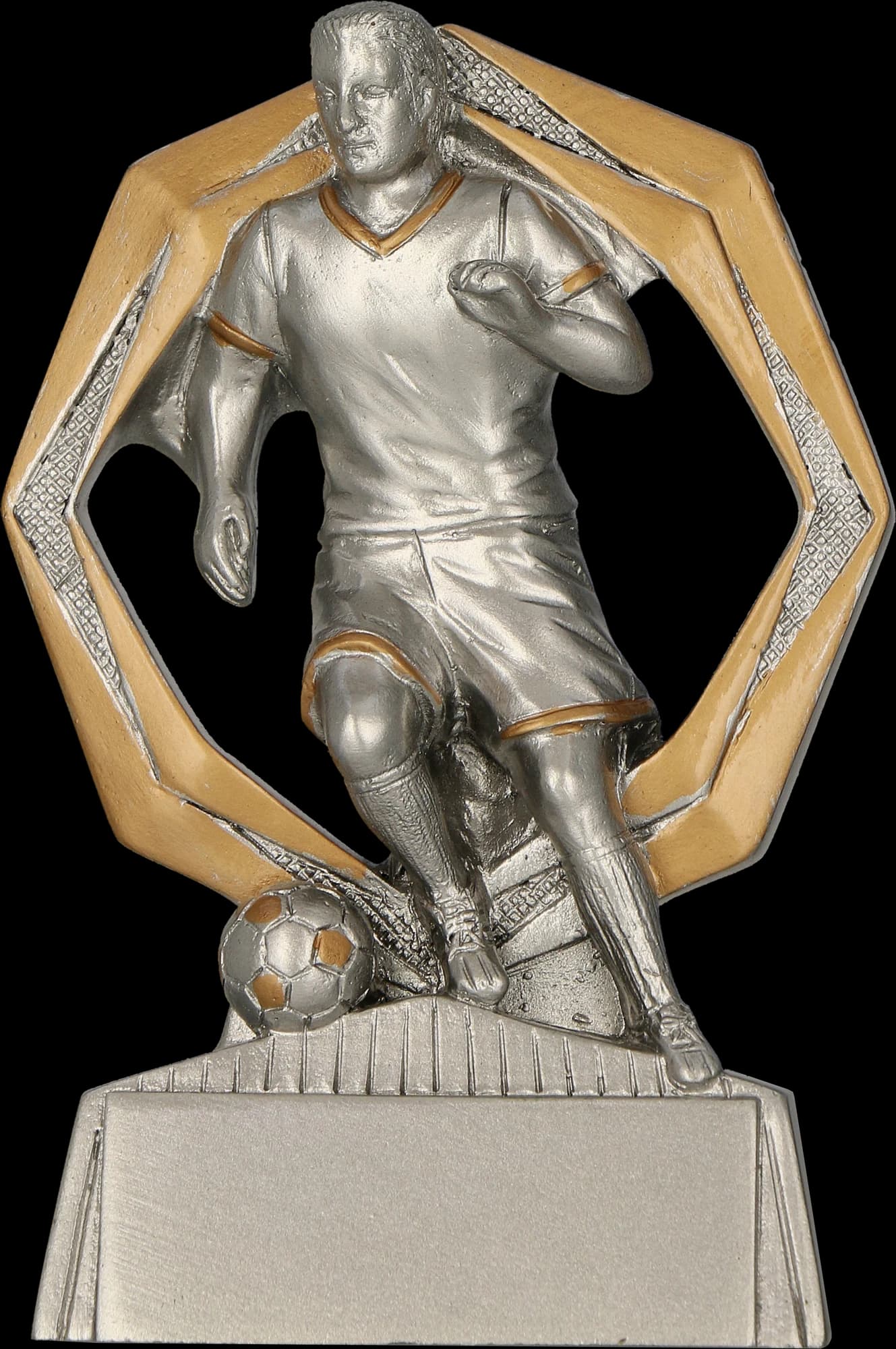 Cast figurine - football player
