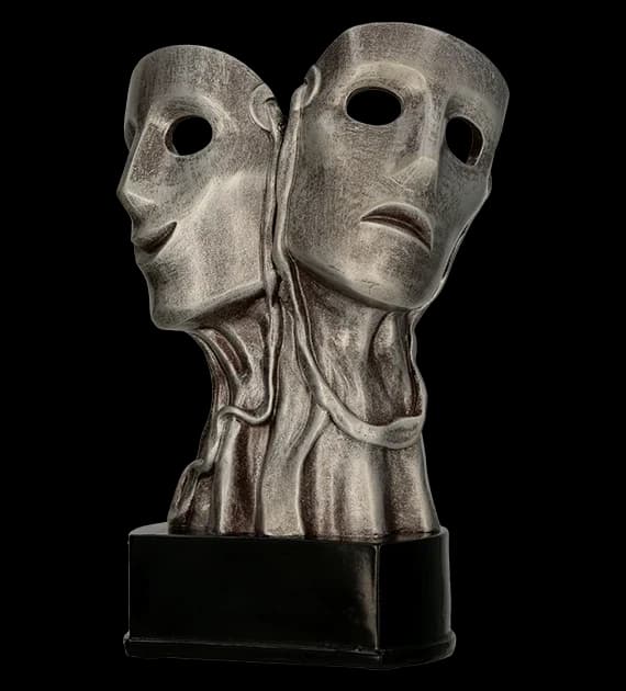 Cast figurine - theatre