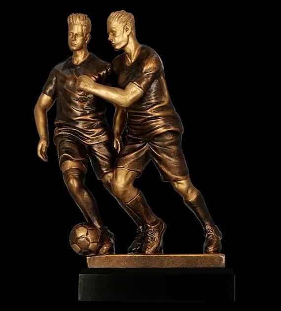 Cast figurine - football
