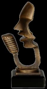 Cast figurine - music