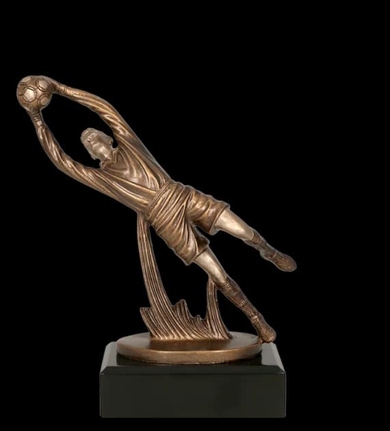 Cast figurine - goalkeeper