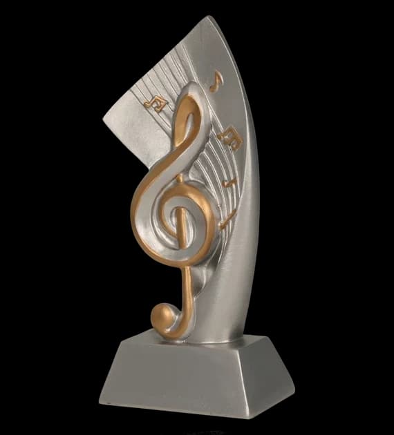 Cast figurine - music