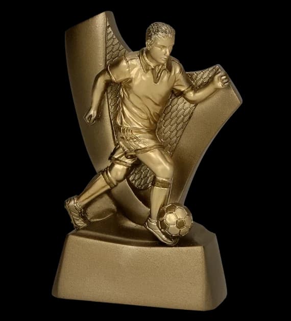 Cast figurine - football