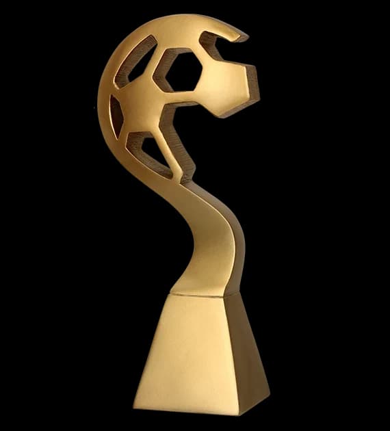 Cast figurine - football
