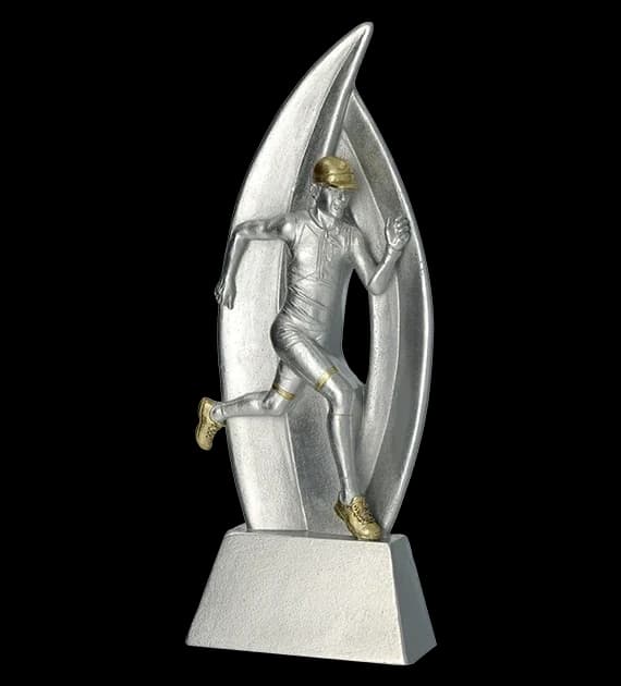 Cast figurine - running