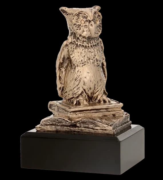 Cast figurine school - owl - learning