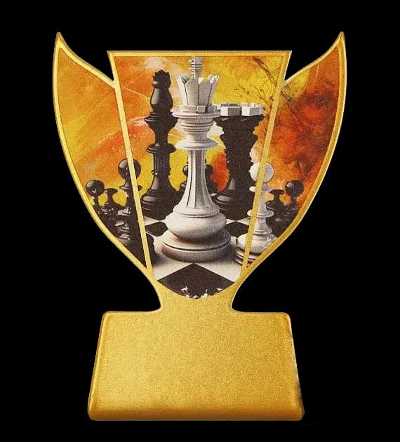 Metal trophy - Chess
