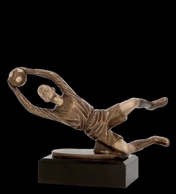 Cast figurine - goalkeeper
