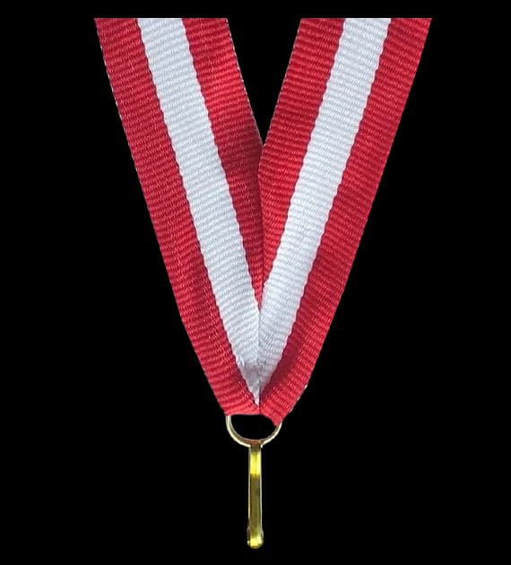 Ribbon 22 mm - red-white-red