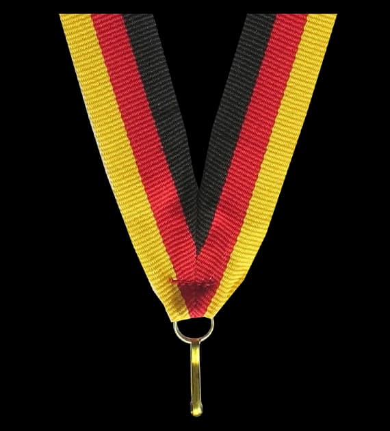 Ribbon 11 mm - black-red-yellow