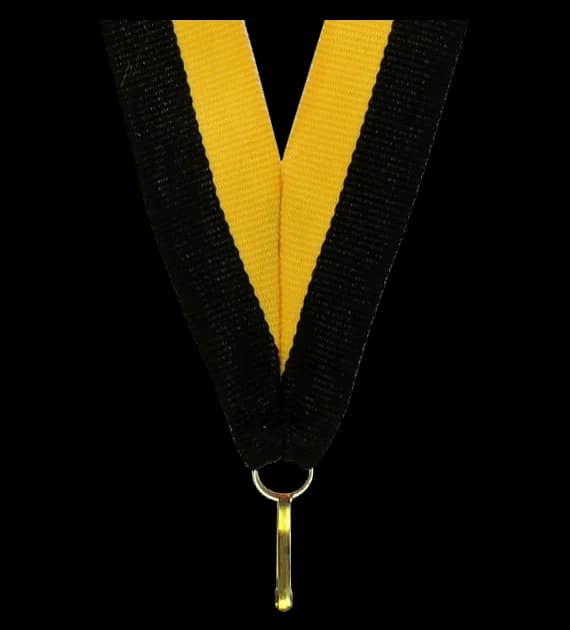 Ribbon 11 mm - yellow-black