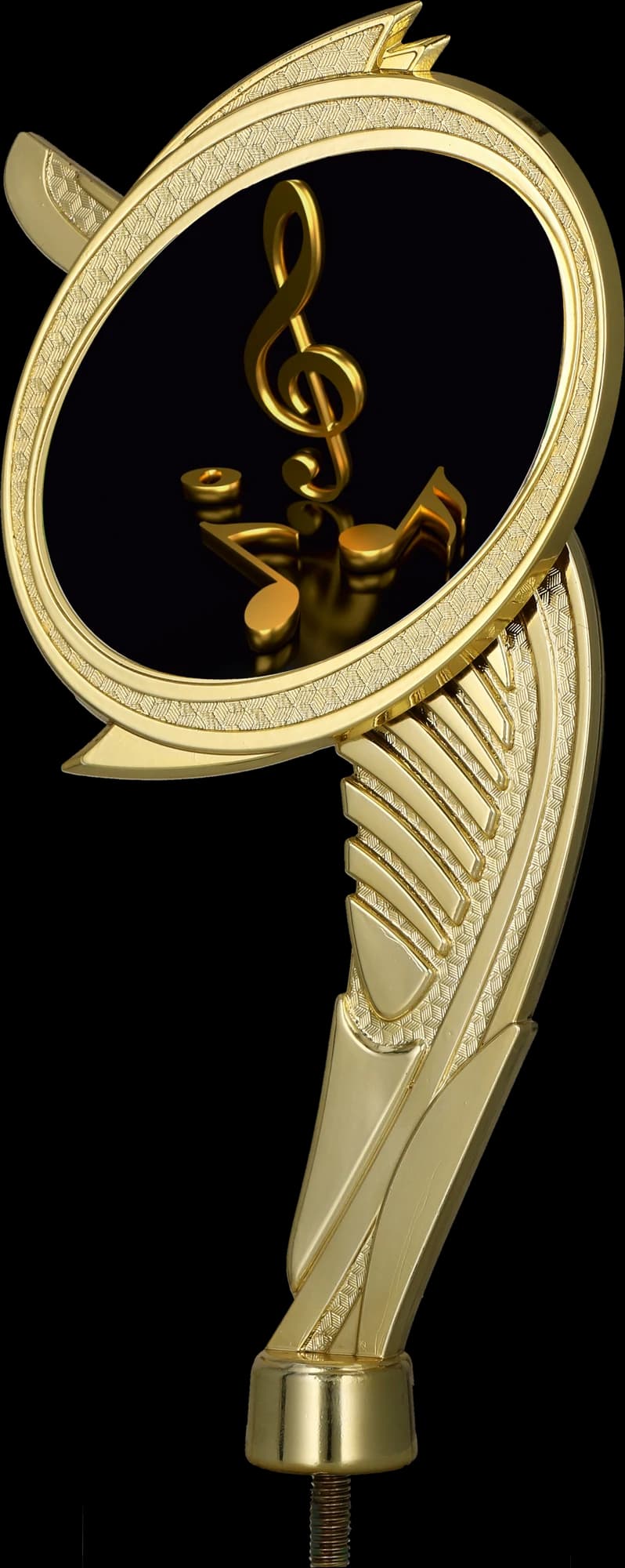 Plastic figurine, gold - MUSIC