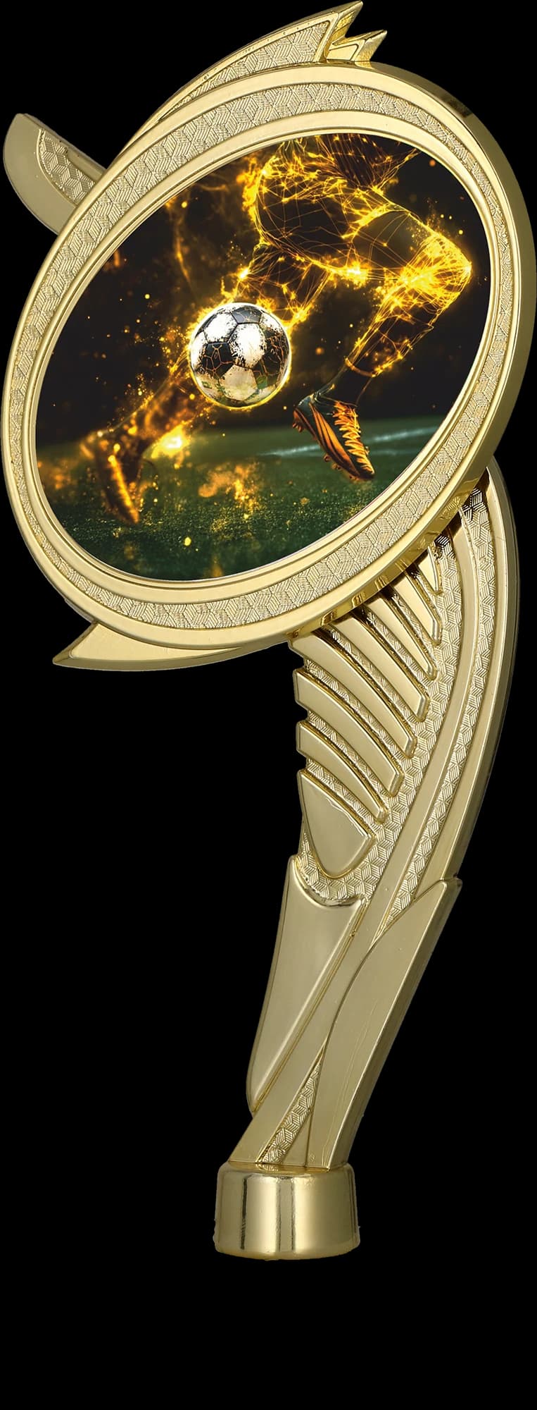 Plastic figurine, gold - FOOTBALL